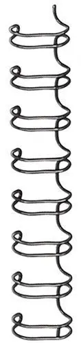 CANUTILLO METAL WIRE-O FELLOWES (34 ANILLAS PASO 3:1) 10 MM NEGRO CAJA DE 100