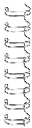 CANUTILLO METAL WIRE-O FELLOWES (34 ANILLAS PASO 3:1) 8 MM PLATA CAJA DE 100