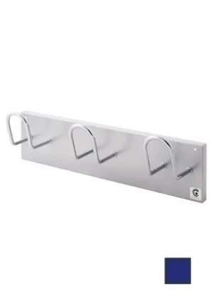 PERCHERO PARED CLINDRO H-13 3 COLGADORES AZUL