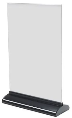 EXPOSITOR SOBREMESA DEFLECT-O CONTOUR EN FORMA DE T A4 VERTICAL CRISTAL