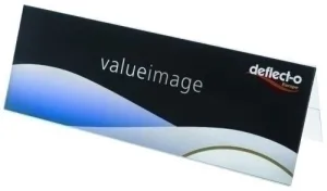 PORTA-NOMBRES MESA DEFLECT-O A5 PVC FLEXIBLE HORIZONTAL