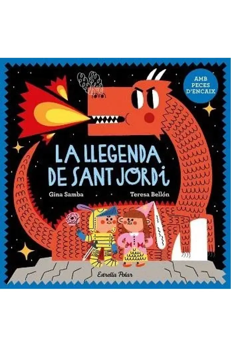 La llegenda de Sant Jordi amb peces d'encaix (Catalán)