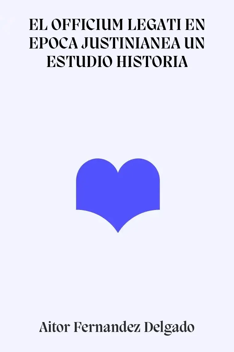 EL OFFICIUM LEGATI EN EPOCA JUSTINIANEA UN ESTUDIO HISTORIA
