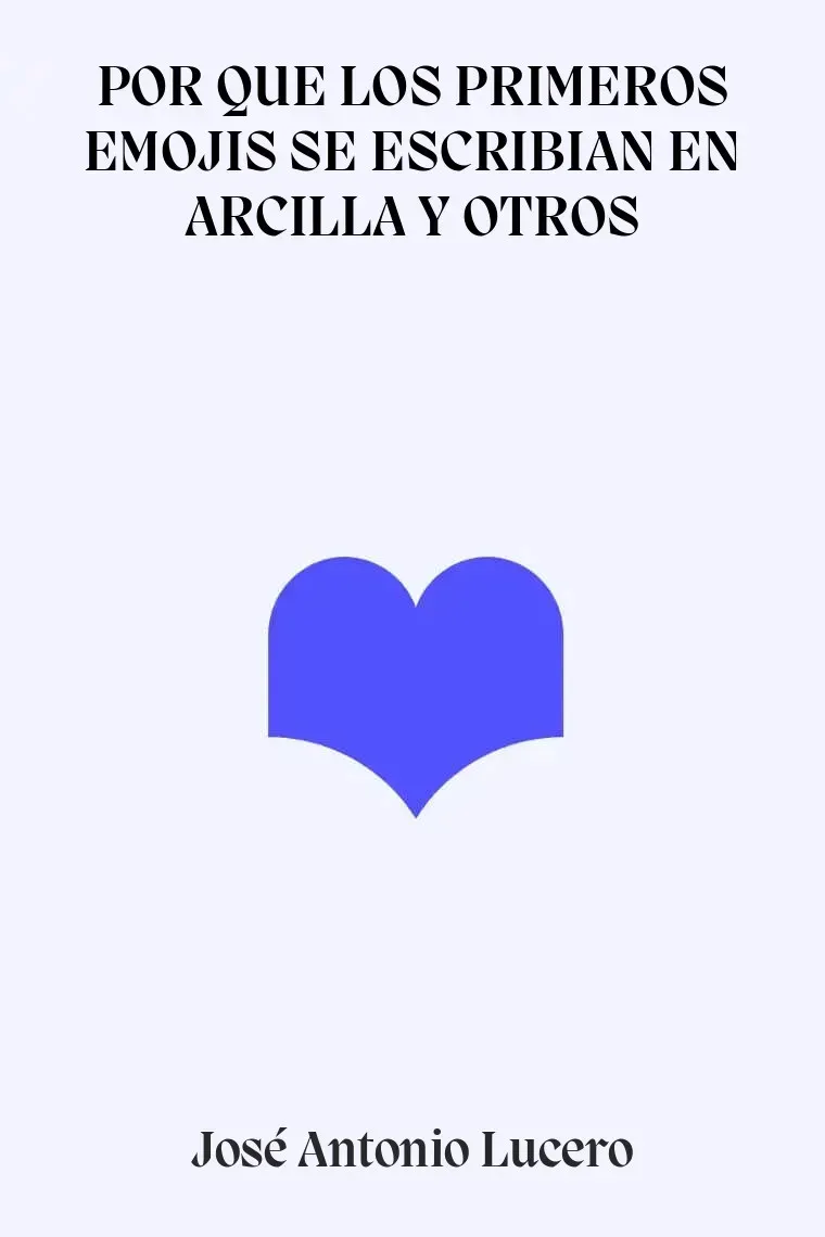 POR QUE LOS PRIMEROS EMOJIS SE ESCRIBIAN EN ARCILLA Y OTROS