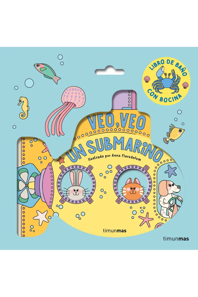 Veo, veo. ¡Un submarino! Libro de baño