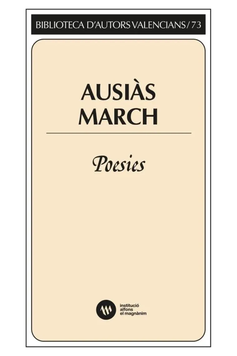 Ausias March. Poesies (Catalán)