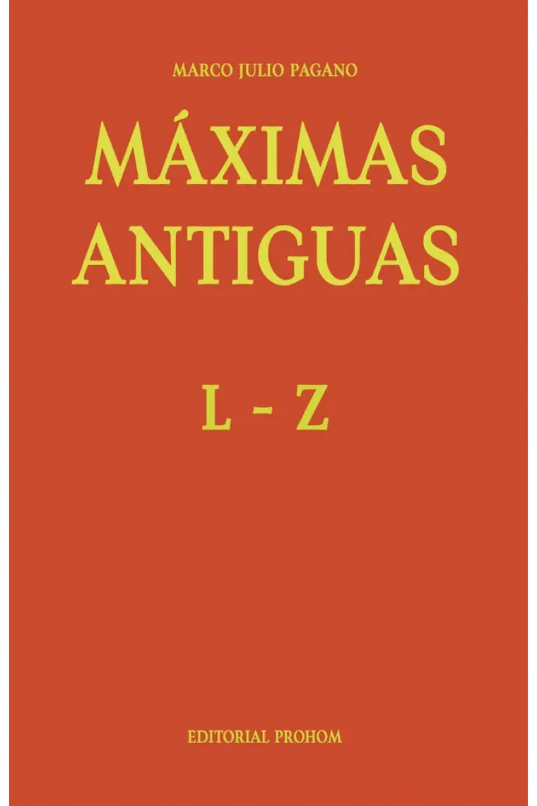 MAXIMAS ANTIGUAS L.Z