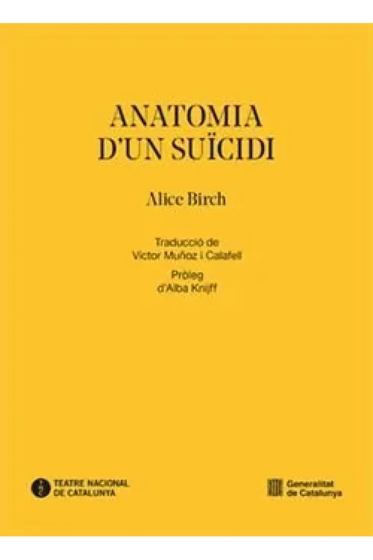 Anatomia d'un suïcidi (Catalán)