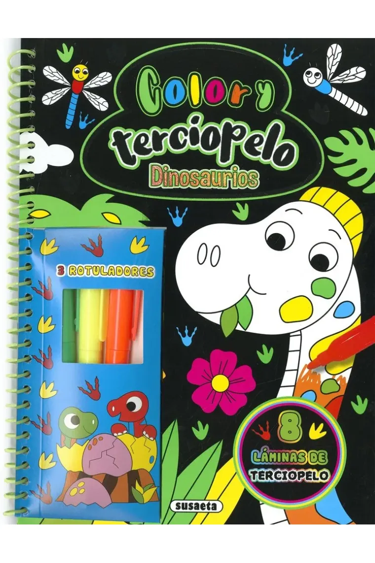 DINOSAURIOS COLOR Y TERCIOPELO