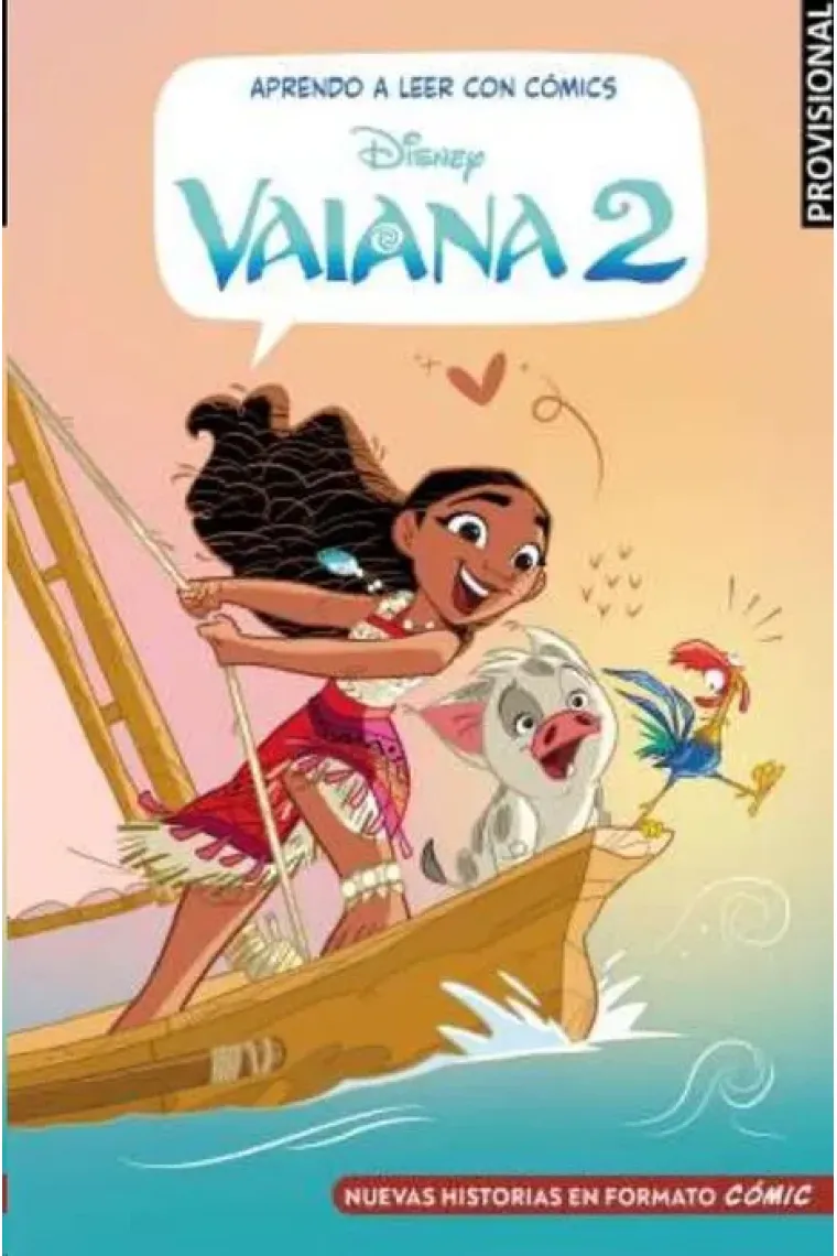 Aprendo a leer con cómics Disney - Vaiana 2. Cómic con letra MAYÚSCULA, ideal para primeros lectores.