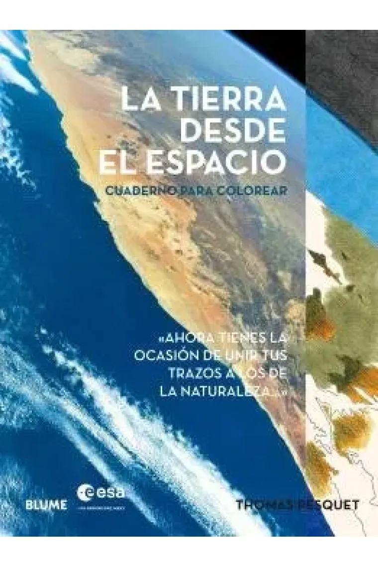 La tierra desde el espacio cuaderno para colorear