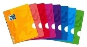 OXFORD SCHOOL CLASSIC OPENFLEX A5 - TAPA DE PLASTICO - LIBRETA GRAPADA - LISO - 48 HOJAS - COLORES SURTIDOS