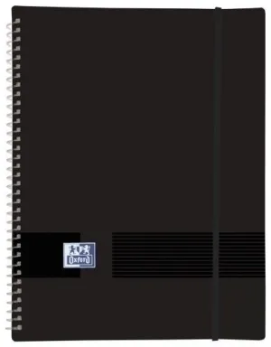 OXFORD LIVE & GO A4 CARPETA DE FUNDAS - TAPA DE PLASTICO OPACO - ESPIRAL 30 FUNDAS - COLOR NEGRO