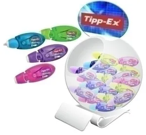 CORRECTOR CINTA TIPPEX MICRO TAPE TWIST 5 MM X 8 M EXPOSITOR DE 60