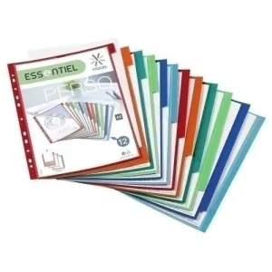 SEPARADORES VIQUEL PP A4 12 PESTAÑAS PERSONALIZABLES
