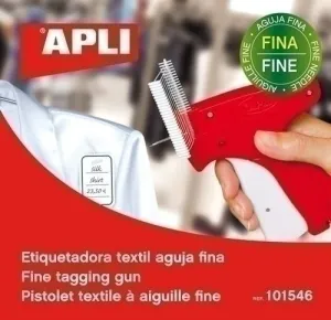 APLI ETIQUETADORA TEXTIL FINA - COMPATIBLE CON AGUJAS Y NAVETES APLI - NO DAñA LOS TEJIDOS