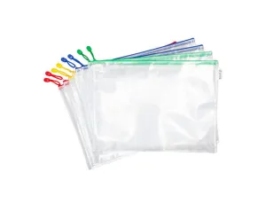BOLSA MULTIUSOS TARIFOLD ZIPPER CON CREMALLERA DIN A3 PACK DE 8 UNIDADES COLORES SURTIDOS