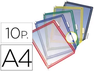 FUNDA CLASIF.PARED TARIFOLD A4/10UD