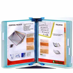 CLASIFIC.PARED TARIFOLD A4 10F AZUL 181183