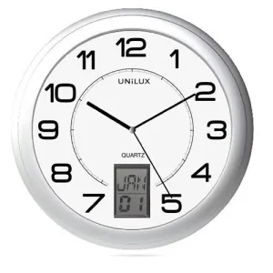 UNILUX RELOJ DE PARED INSTINCT - DISEÃ±O MODERNO Y MINIMALISTA - FUNCIONA CON PILAS - FACIL DE INSTALAR