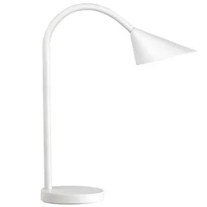 UNILUX LAMPARA DE ESCRITORIO LED SOL - LUZ LED BRILLANTE - DISEÑO MODERNO Y ELEGANTE - REGULABLE EN INTENSIDAD - AHORRO DE ENERGIA - COLOR BLANCO