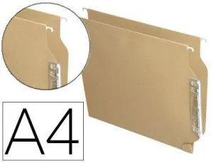 YBARRA CAJA 25 ARCON FABRICADA KRAFT BICOLOR A4 LOMO V VISOR LATERAL REF 50100