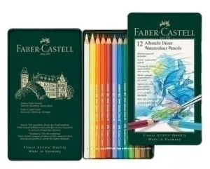 LAPICES ACUARELABLES FABER-CASTELL ALBRECHT DÜRER ESTUCHE METAL DE 12