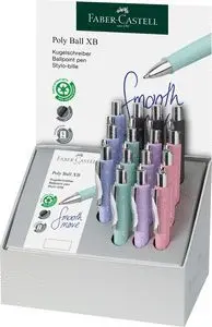 EXPOSITOR 15 BOLIGRAFOS + RECAMBIOS POLY BALL COLO