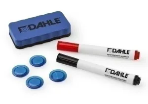 DAHLE 95140 BASIC PACK DE 2 ROTULADORES + BORRADOR MAGNETICO + 4 IMANES - PARA PIZARRA BLANCA