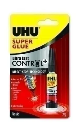 PEGAMENTO UNIVERSAL UHU CONTROL PLUS TUBO 5 G