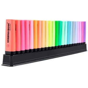 STABILO BOSS FLUORESCENTE ESTUCHE DE 23 COLORES PAST. REF.081120
