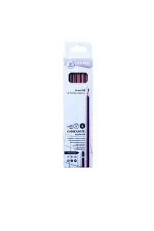 LYRA GRADUATE TECHNICAL PACK DE 6 LAPICES DE GRAFITO - GRADUACIONES SURTIDAS - COLOR NEGRO