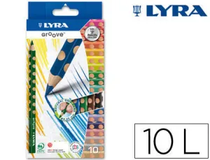 LAPICEROS LYRA GROOVE TRINGULAR ERGONOMICO 010 UDS COLORES L3811100