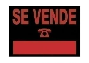 CARTEL ANUNCIO PVC 35X25 SE VENDE