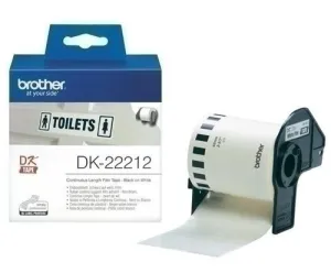 ETIQUETAS BROTHER CONTINUA PLASTICO BLANCO 62 MM ROLLO 15,24 M (DK22212)
