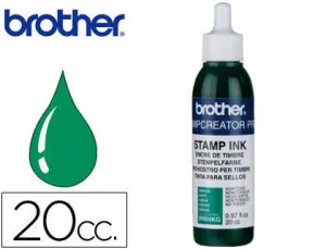BROTHER BOTE DE TINTA VERDE PARA MAQUINA DE SELLOS SC2000 20CC