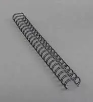 CANUTILLO METAL WIRE-O FELLOWES (34 ANILLAS PASO 3:1) 8 MM NEGRO CAJA DE 100
