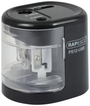 AFILALAPIZ RAPESCO ELECTRICO PS12 CON CONEXIÓN USB NEGRO