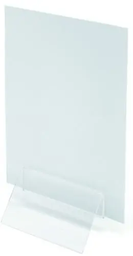 CLIP PORTAMENU DEFLECT-O ANCHO 100 MM. TRANSPARENTE