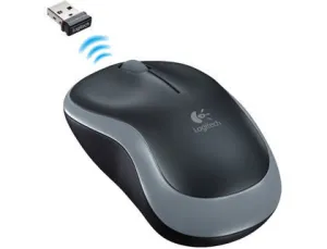LOGITECH M185 RATON INALAMBRICO 1000DPI - 3 BOTONES - USO AMBIDIESTRO - COLOR NEGRO/GRIS