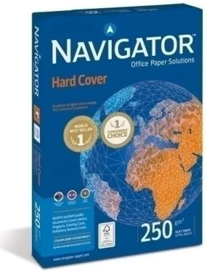 PAPEL A4 NAVIGATOR 250G 125H HARD COVER