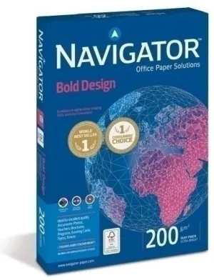 PAPEL A4 NAVIGATOR 200G 150H BOLD DESIGN