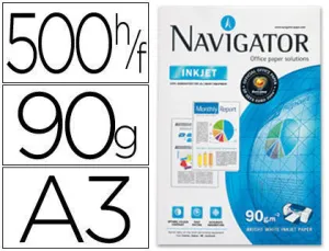 PAPEL FOTOCOPIADORA NAVIGATOR DIN A3 90 GRAMOS PAPEL MULTIUS
