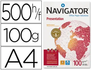 PAPEL NAVIGATOR A4 100GR 500H BLANCO 029229