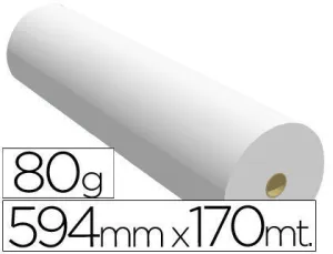PAPEL REPROGRAFIA PPC PARA PLANOS 594X170MT 80GR PLOTTER