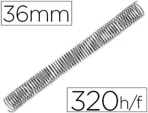 ESPIRAL METALICO Q-CONNECT 64 5:1 36MM 1,2MM CAJA DE 25 UNIDADES