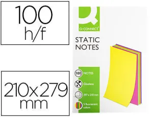 BLOC DE NOTAS MAGNETICAS QUITA Y PON Q-CONNECT 210X297 MM 10