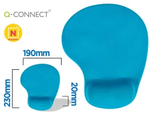 ALFOMBRILLA PARA RATON Q-CONNECT REPOSAMUÑECAS DE GEL COLOR