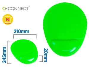 ALFOMBRILLA PARA RATON Q-CONNECT REPOSAMUÑECAS DE GEL Y PVC
