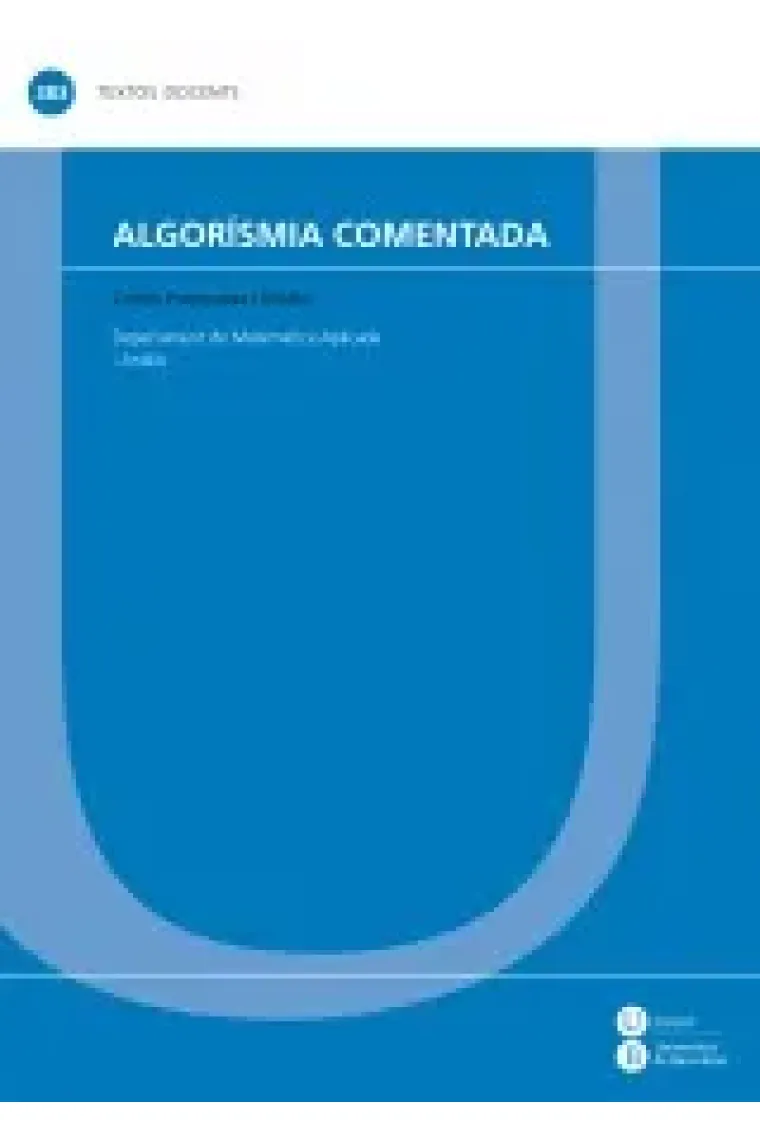 Algorísmia comentada (Catalán)